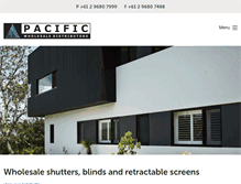 Tablet Screenshot of pacificwholesale.com.au